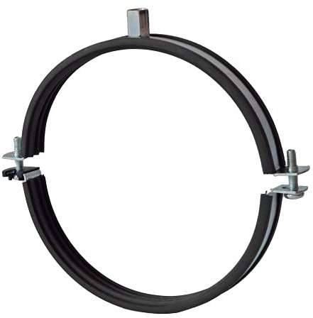 10 Stück - Fixotec Lüftungsschelle Schnellverschluss M8/M10 NW 100 mm verzinkt mit Einlage - werden zur Montage von Lüftungs- und Wickelfalzrohren jeder Art verwendet