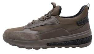 Geox U Spherica Actif U35baa, Zapatillas Hombre, Verde Military, 44 EU Ancho