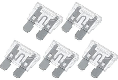A ABSOPRO pz Lama Stile Fusibili 25A Lama Stile Fusibili per Auto Argento Tono