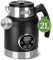 Taylor Swoden 2200W Wasserkocher Schnellaufheizender mit Temperatureinstellung, 40-100°,Elektrischer Wasserkocher 2L, doppelwandiger Edelstahl, LED Digitale Warmhaltefunktion,Schwarz