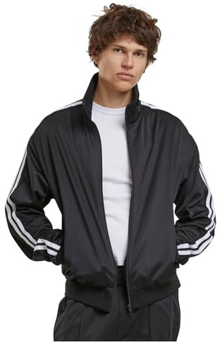 Urban Classics Retro Tricot Track Jacket Black, S