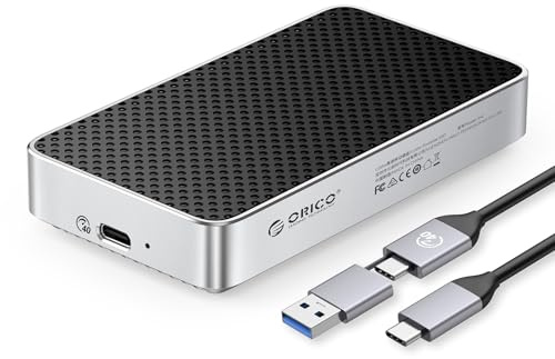 ORICO 40Gbps SSD Externo 2TB hasta 3800 MB/s, SSD NVMe Portátil Ultrarrápido, Compatible con Thunderbolt 4/3/ USB 4.0, Diseño de Aluminio AIN Ventilador para Fotógrafos y Editores de Vídeo - X40