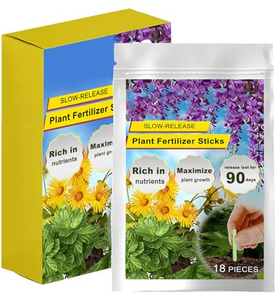 Fertilizer Sticks - Indoor Fertilizer Food Spikes - Slow-Release Nutrition Gardening Supplies for Bonsai Vegetable Indoor Flower