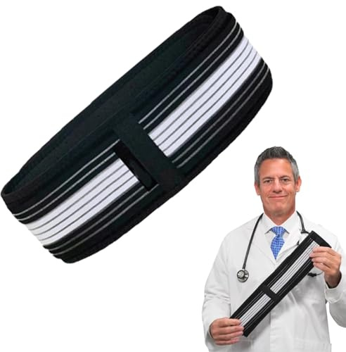 Generisch Cinturón ortopédico para ciática y espalda, cinturón ortopédico ajustable antideslizante, cinturón de compresión de cadera ajustable con alta estabilidad, alivio del dolor de cadera, unisex