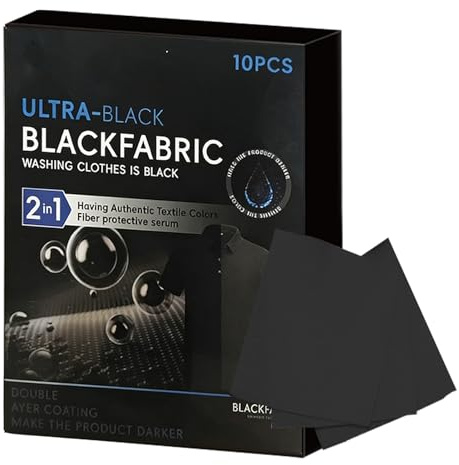 Fabric Dye, Long-Lasting Effect, 35g, Black Clothing Color Restorer, Clothing Darkening Sheet, Versatile Application, for Cotton Linen Wool T-Shirts Shoes Jeans Pants Sweaters Art Crafts Home