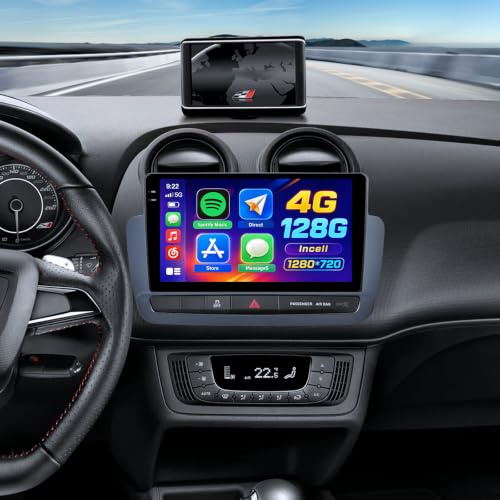 Hikity 4+128G 9 Incell Autoradio para Seat Ibiza 2012-2015 con Android 15