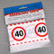 Folat SCH-5424 Party-Absperrband VERKEHRSSCHILD 40 / 15m