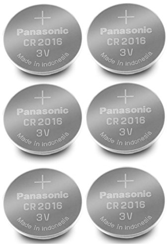 Panasonic CR2016-6 CR2016 3V Lithium Coin Battery (Pack of 6)