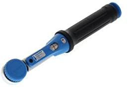 GEDORE Torcofix Drehmomentschlüssel, 1/4 Zoll, 1-5 Nm, Pilzkopf-Umsteckvierkant mit Kugelsicherung, Stahlrohr, Schwarz/Blau