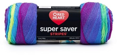RED Heart Super Saver Yarn-Parrot Stripe