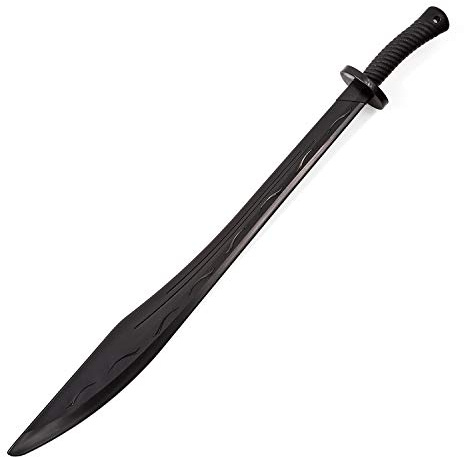 Playwell Martial Arts Black Polypropylene Plastic Kung Fu Broadsword Training sword - 37 - NEW