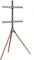 Staffelei/Bodenstativ für Flachbildschirme für Bildschirme 32'' - 75' (81-190 cm), Belastung bis 32 kg, schwarz/Nussbaum TV Halter