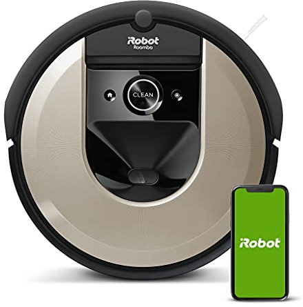 iRobot Aspirateur Robot connecté Roomba® i615840 avec 2 extracteurs en Caoutchouc multisurfaces - Idéal pour Les Animaux - Cartographie, mémorise et s'adapte à Votre Domicile