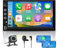 Hexinex 2 DIN Radio Coche Universal con Pantalla Táctil 7 Pulgadas, con CarPlay/AndroidAuto/Mirror Link, Admite Carga Type-C/USB/Micrófono/FM/EQ/WiFi/GPS/Bluetooth/USB/SWC y Cámara Trasera