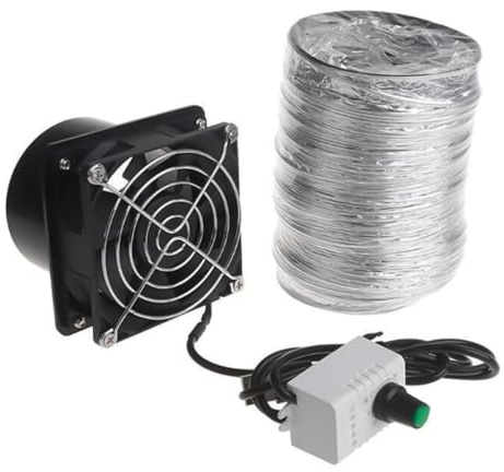 Nicear Kitchen Exhaust Fan Ventilation Fume Extractor Duct Exhuast Fan USB Adjustable Speed for Home Bathroom Kitchen