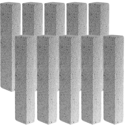 10 piedras pómez para inodoro, bloque de limpieza, bloques de piedra pómez, eliminador de piedra de limpieza para barbacoa, cocina, baño, ducha, inodoro, lavabo, piedras de limpieza (gris)