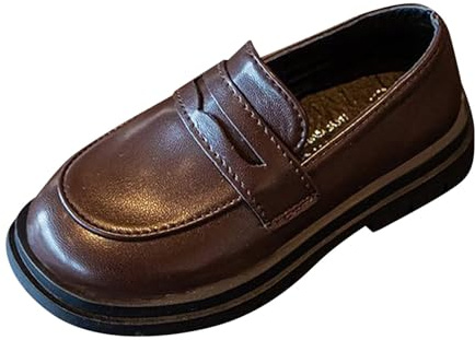Mocassins unisexes pour enfants - Semelle souple - Chaussures d'uniforme - Chaussures de soirée en cuir - Chaussures plates - Performance - Chaussures de danse - Chaussures basses - Chaussures de