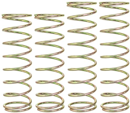 Enhanced Steel RC Shock Springs 2.0mm for Arrma 1/8 Kraton Notorious 6S 1/7 Fireteam Big Rock 6S Upgrade Part Replace of ARA330780 ARA330782,Front 80mm / Rear 90mm Shock Absorbers Spring (Colorful)