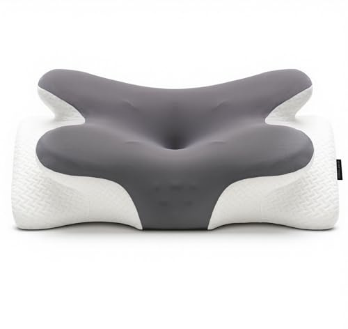 COSYLAND Nackkudde kudde av minnesskum, ortopedisk och ergonomisk kudde, nackstödskudde som sovkudde för personer på sida, rygg och mage, 1-pack