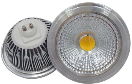 KJXP, Paket om 4, AR111/ES111 LED COB Spotlight 12w AC85-265V GU10/G53 | Multi Angle 30/40/60° Spotlight(Warm white,GU10)