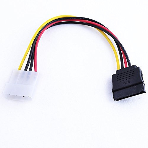 REY Cable Alimentación IDE MOLEX a SATA - Serial ATA Disco Duro Extensión