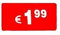 DiiliHiiri — 1,99€ Preissenkungsaufkleber Rote Preissticker 35mm Rolle mit 1000 Stk Rechteckig— Preissturzaufkleber Räumungsverkaufsaufkleber Reduzierte Ware Aufkleber