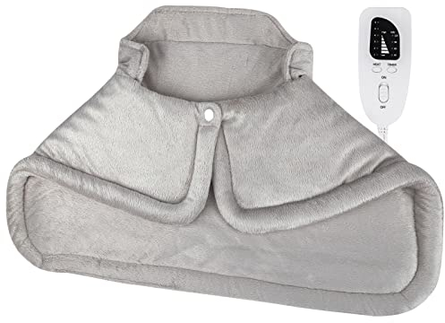 MOEMOE BABY Heizkissen für Rücken Schulter Nacken, Wärmekissen mit Abschaltautomatik, Wärmedecke Heizdecke 6 Temperaturstufen, 4 Timer-Einstellungen, XXL 58x42cm