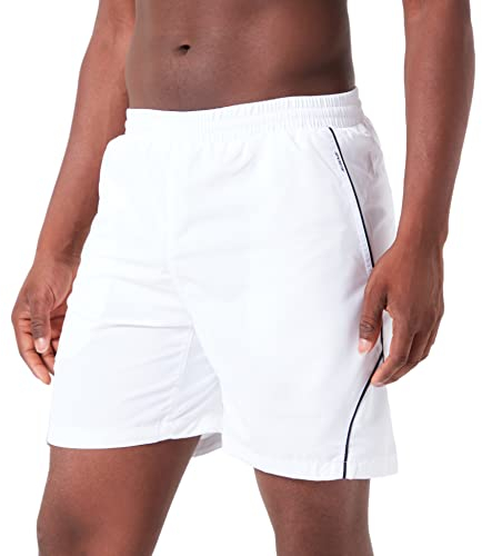 ASIOKA Herren Calpe Tennis-Shorts, weiß, M Corto