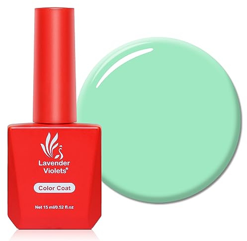 Lavender Violets 15ml Gel Nail Polish UV LED Soak Off Nail Lamp Curing Manicure Pedicure Larger Content Salon Quality Mint Candy A0158