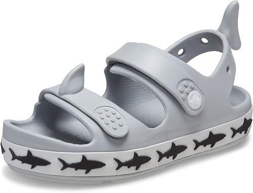 Crocs Unisex Bambino Crocband Cruiser Sandal T Sandalo, Shark Light Grey, 27/28 EU