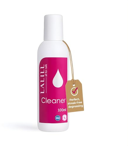 LALILL Cleaner ongles degraissant 100 ml - Dissolvant vernis semi permanent - Degraissant ongle semi permanent, hybrides, gel ongle UV et pinceaux - Nettoyant UV pour vernis à ongles en gel