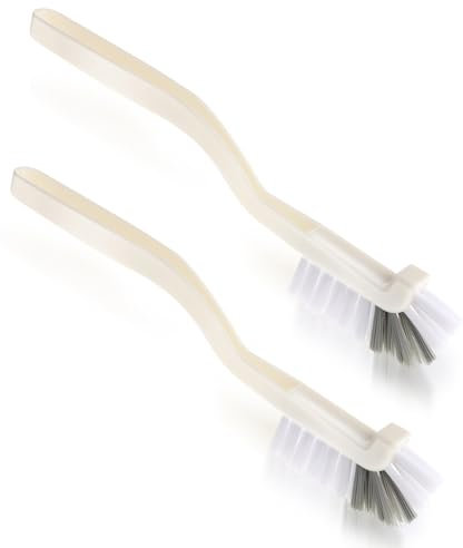 2 Stück Spülbürste Hartborsten Eckenreinigungsbürste Fugenbürst zum Reinigen von Flaschen,Spaltreinigungsbürste,Fugenreinigungsbürste Winkel-Reinigungsbürste für Fliesenböden Küche Badezimmer