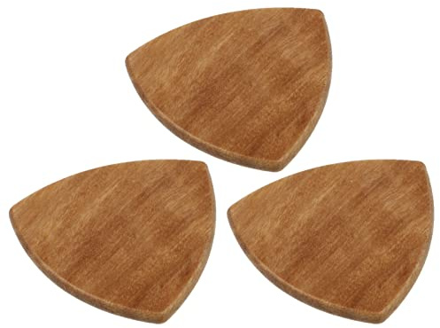 VINTORKY 3stücke Holz-gitarrenplektren Instrumentenplektrum Gitarrenpick Gitarrenplektrum Gitarrenteil Gitarrenplektren Gitarrenaccessoires Gitarrenzubehör
