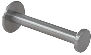 EVI Herrajes | Portarrollos de Papel higiénico | Autoadhesivo o atornillable | Acero Inoxidable | Mod. 050PR1DUALAM