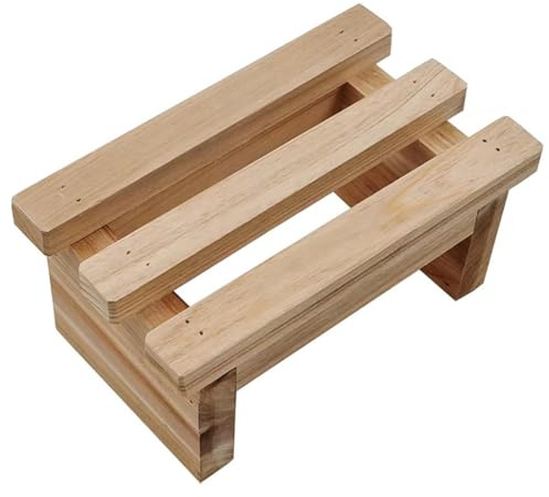 BUGUUYO Banquito De Madera PequeñO para NiñOs Taburete Bajo Ligero Y PortáTil con DiseñO ErgonóMico para Mejorar Comodidad En Hogar Oficina