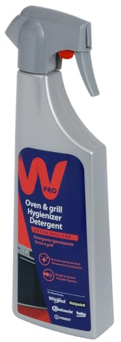 Wpro Oven And Grill Cleaner Spray 500ml Heavy Duty Detergent And Hygieniser Solution For Removing Burnt On Food And Grease Residue Kitchen Appliance Care 484010678144 Oven Cleaning Solution