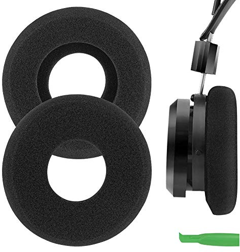 Geekria Comfort Foam Replacement Ear Pads for GRADO SR60, SR80, SR125, SR225, M1, M2 Headphones Ear Cushions, Repair Parts with Video Guide (Black)