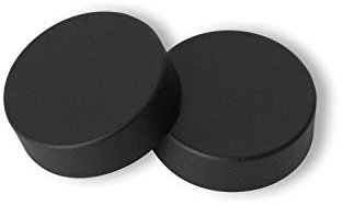 Companyblue Two Matt Black Cover CapS for Towel Rail Radiator for blanking plug and bleeding valve