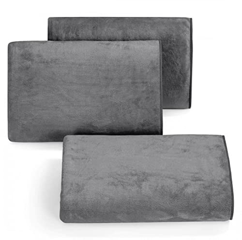 Eurofirany Toalla de Microfibra de Secado rápido, Suave, Juego de 6 Unidades, Paquete de Toallas de Deporte y Toalla de Playa Oeko-Tex