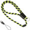 stylected Schlüsselband lang (grün schwarz - 45cm) - Schlüsselanhänger mit Schlüsselring, abnehmbarer Schlaufe und Sicherheitsverschluss - Lanyard für Männer, Frauen, Mädchen, Jungs und Kinder (Grün)