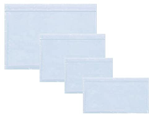 PACKY - Lieferscheintaschen Selbstklebend - Dokumententasche Paket A6 A5 A4 Oder DL - Transparente Versandtaschen - Documents Enclosed - Zoll Dokumententasche - A6 | 165 x 122 mm - 100 Stück