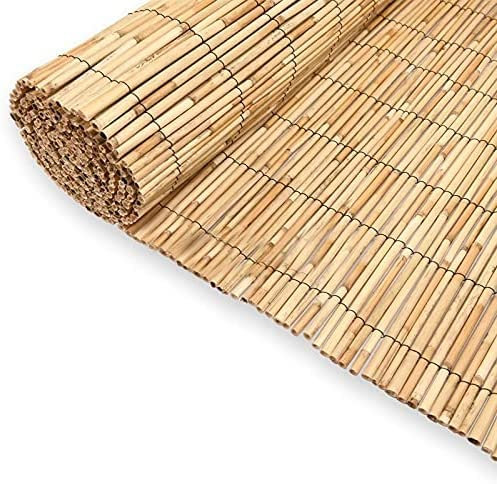 Abaseen Extra Thick Natural Peeled Reed Fence, Garden Screening Fence Panels, Privacy & Protective Screening Roll for Outdoor Wind and Sun Protection (8mm-10mm Thickness)
