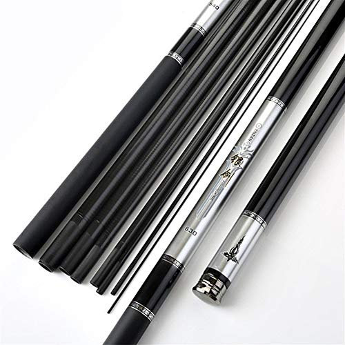 Angelrute Hohe Qualität Super Hard Carbon-Faser-Teleskop Angelrute 3.6m 4.5m 5.4m 6.3m 7.2m (Color : White, Size : 3.6m)