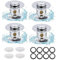 4 Pezzi Tappo Lavandino Bagno,Lavabo Bagno Universale Pop up,Tappi Per Lavandino Bagno Click Clack,Tappi per Lavandino Bagno con Filtro Anti Clogging per Cucina Vasca (34-40mm)