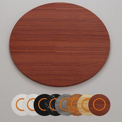 GSKFXJ 50cm 60cm 80cm Mesa Giratoria De Comedor Grande Plato Giratorio De Madera Lazy Susan, Bandeja Giratoria para Cocina, Grueso Y Duradero(Teak,65cm/26in)