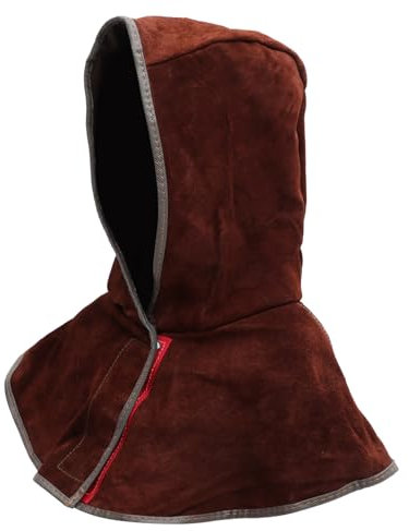 Holibanna Welding Helmet Cowhide Leather Welding Protective Caps Neck Shoulder Drape