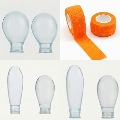 6 protectores de dedos resistentes al agua – silicona para ducha y natación, protección de dedos de ducha, impermeable, tallas M y L, ideal para manicura, pedicura y protección contra lesiones con 2