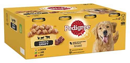 Pedigree Adult Dog Wet Food Can, Mixed Selection Gravy, 12x400g