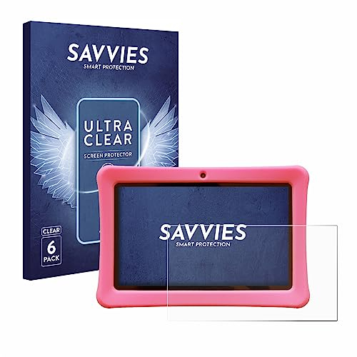 savvies Protector Pantalla para Contixo Kids 7 Tablet 6 Unidades - Película Ultra Transparente