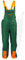 Schnittschutzhose Schnittschutzlatzhose Forsthose Latzhose Größe XL grün/orange